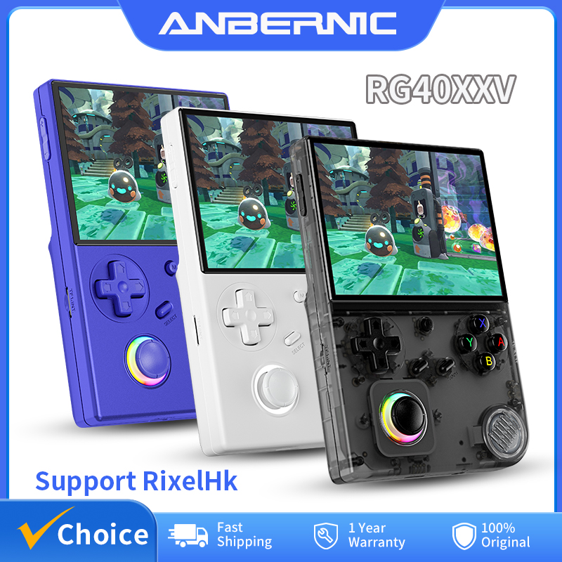 Retro Gaming Console Lego - ANBERNIC RG40XXV Retro Handheld-Spielekonsole 4'' IPS-Bildschirm