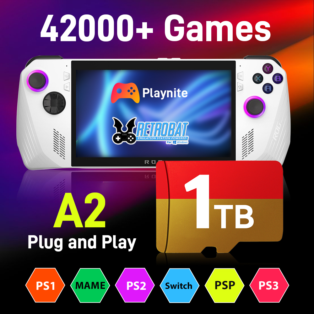 Retro Gaming Ps3 - 1 TB Spielkarte mit 42000+ Retro/AAA-Spielen