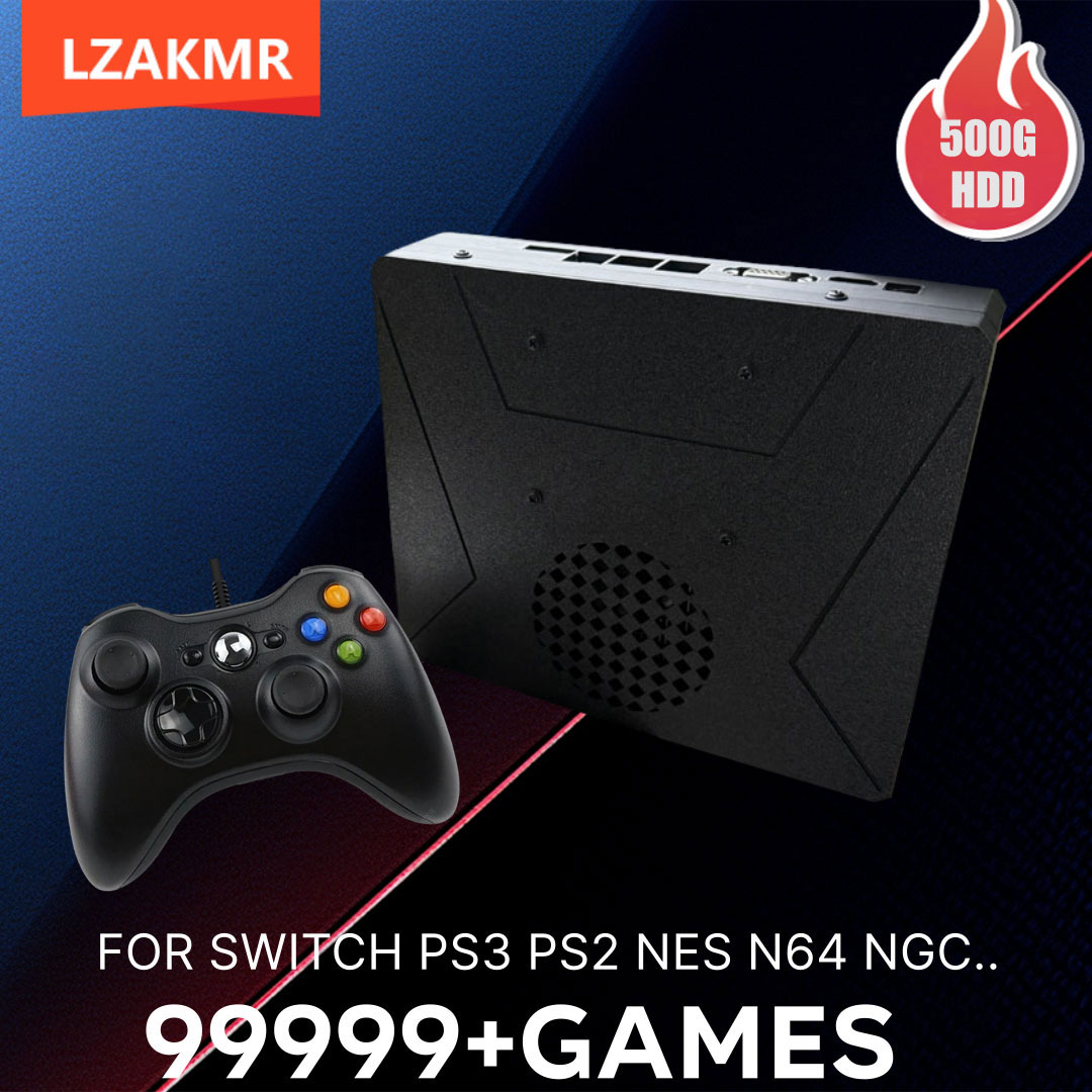 Retro Gaming Ps3 - LZAKMR S1 Retro-Spielkonsole Dual-System Windows11 500G