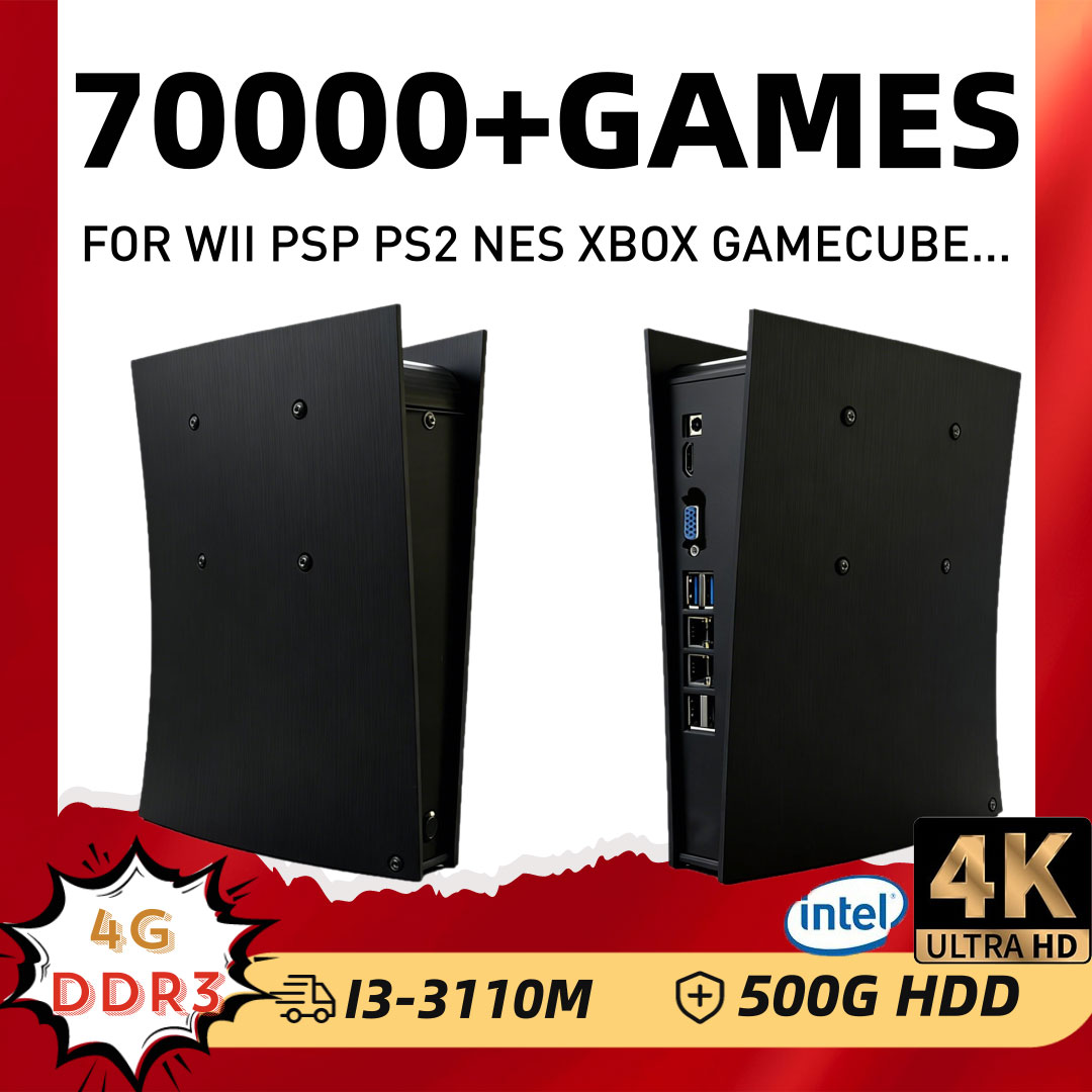 Retro Gaming Ps3 - Retro-Spielkonsole BS5 60+ Emulatoren 500GB Batocera