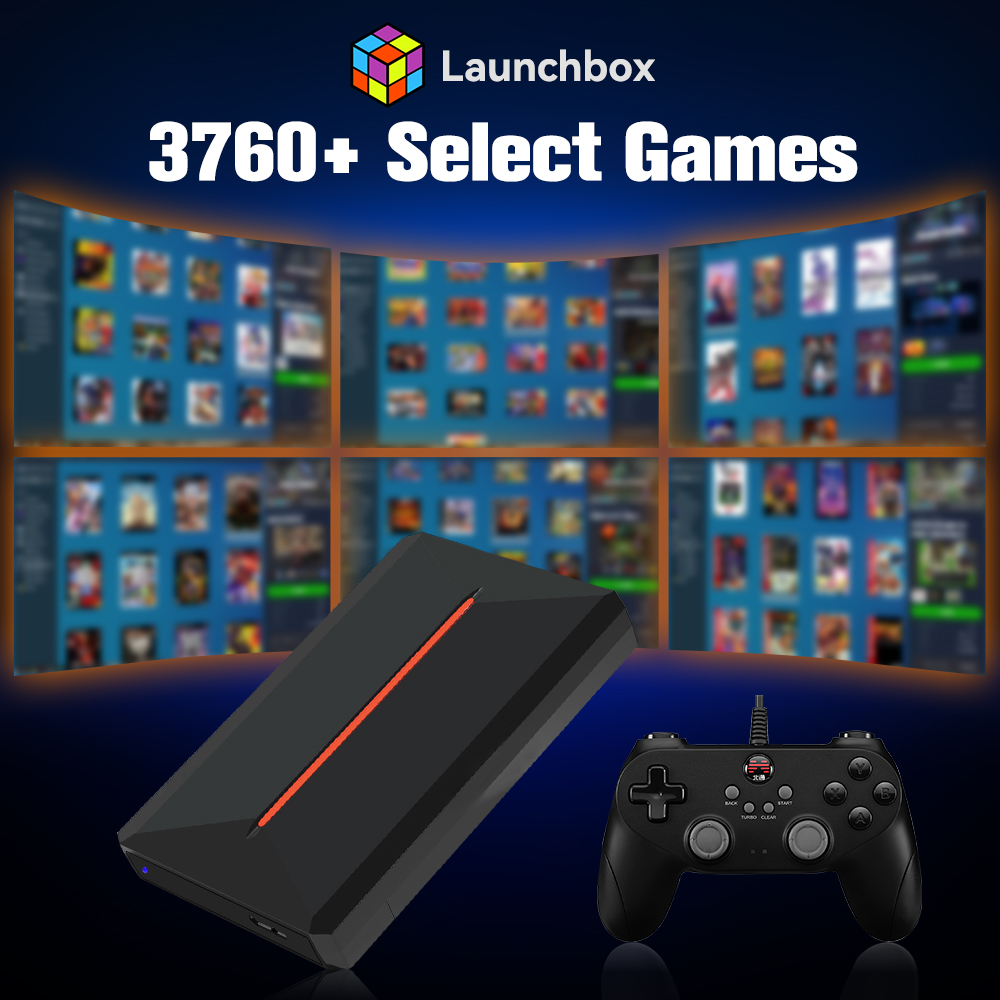 Retro Gaming Emulator Pc - Launchbox OS Retro Gaming HDD 3760+Spiele