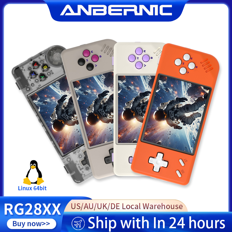 Retro Gaming Console Lego - ANBERNIC RG28XX Retro Handheld-Spielkonsole Linux 64