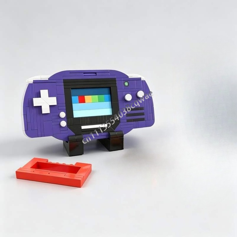 Retro Gaming Console Lego - NEU 510-TEILIGES Retro-Spielekonsolen-Set Advance Indigo MOC