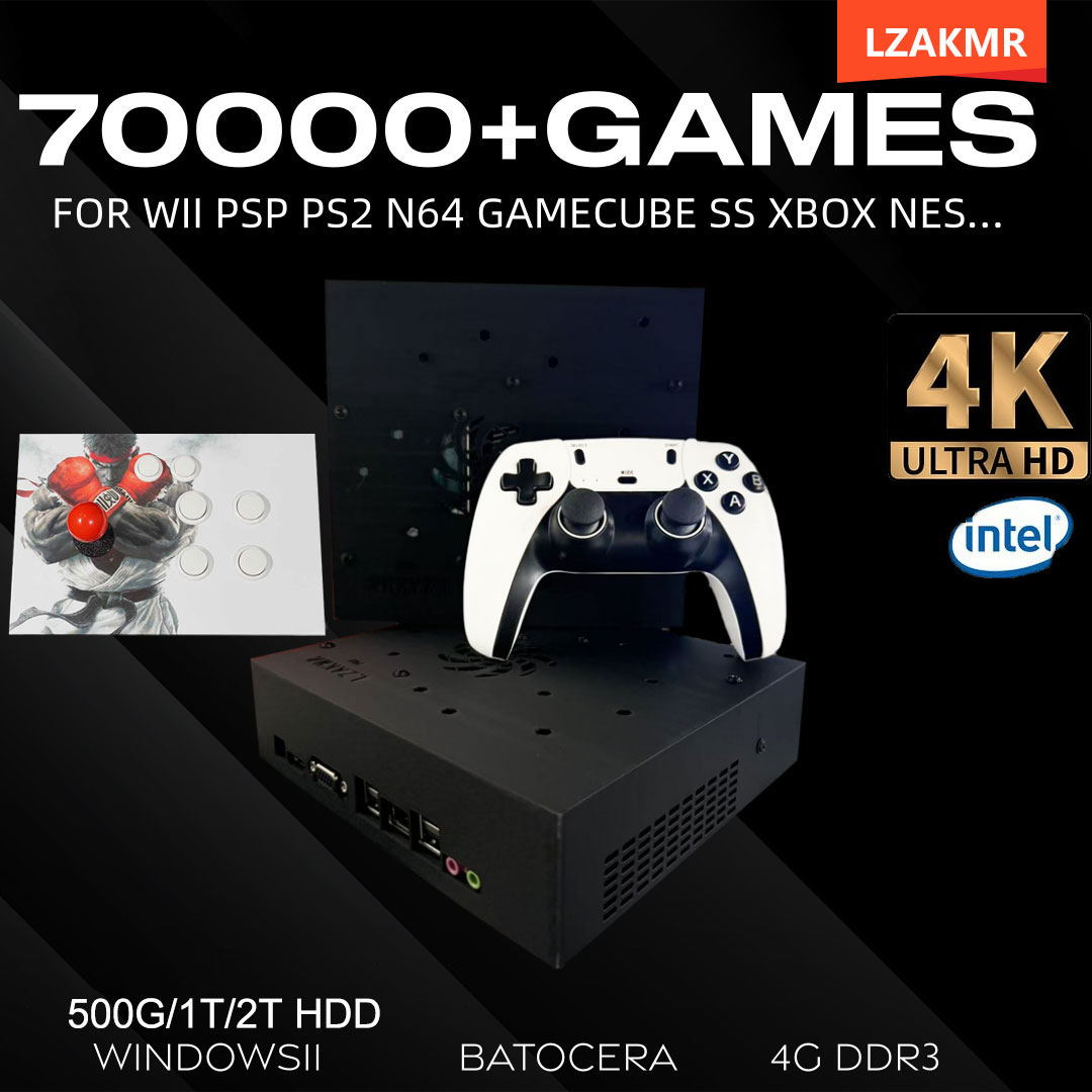 Retro Gaming Ps3 - Retro-Gaming-Konsole 70000+ Spiele 2 TB T8