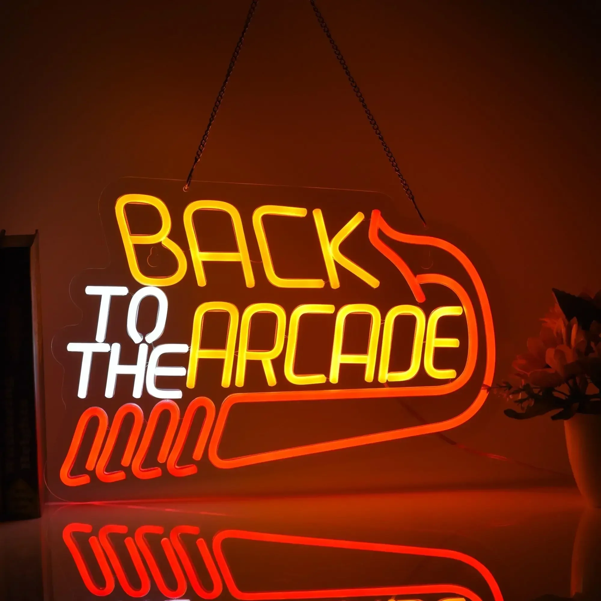Retro Gaming Ideas - Zurück in die Arcade Neonschild Retro