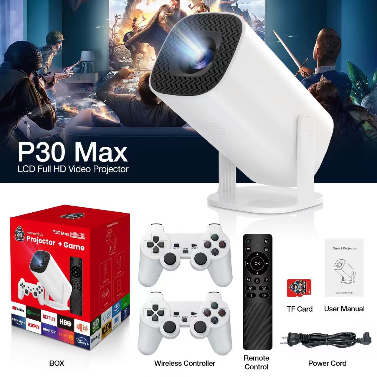 3D-Spieleprojektor P30MAX Retr – Retro Gaming And Projector Bewertung und Preis