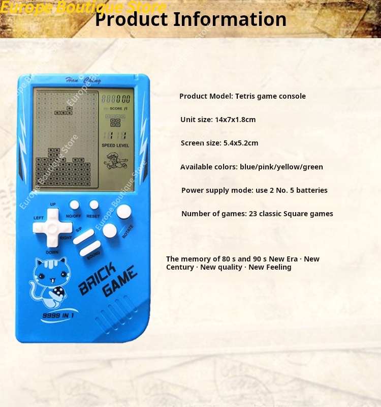 Großbildschirm Kinder-Handheld – Retro Gaming Console Lego Bewertung und Preis