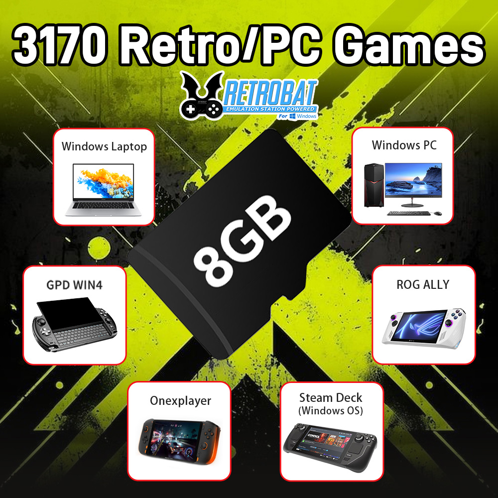 8 GB Spiel-TF-Karte mit 3170 R – Retro Gaming Theme Bewertung und Preis